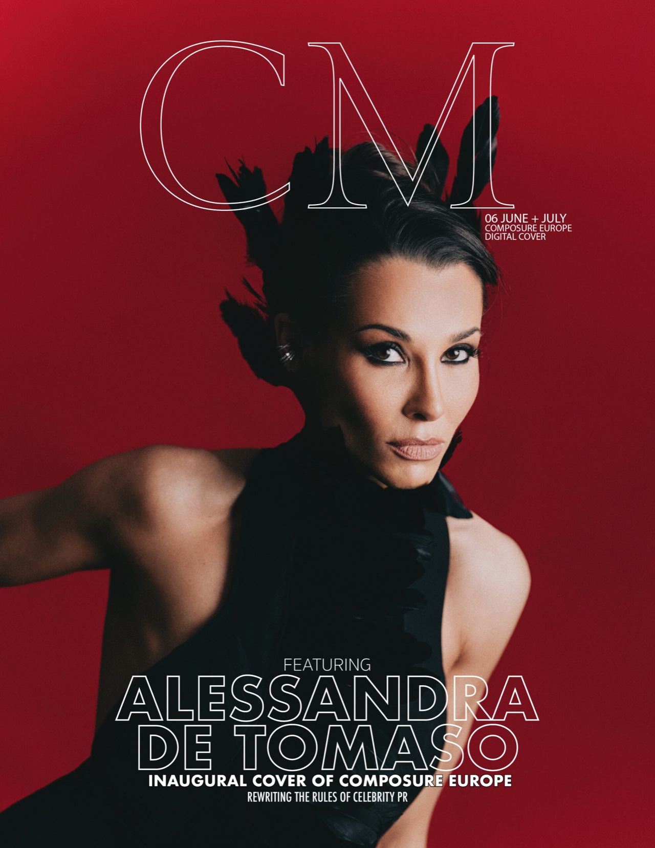 Composure Europe inaugural cover, Alessandra de Tomaso, hair and makeup by Andrada Rusu